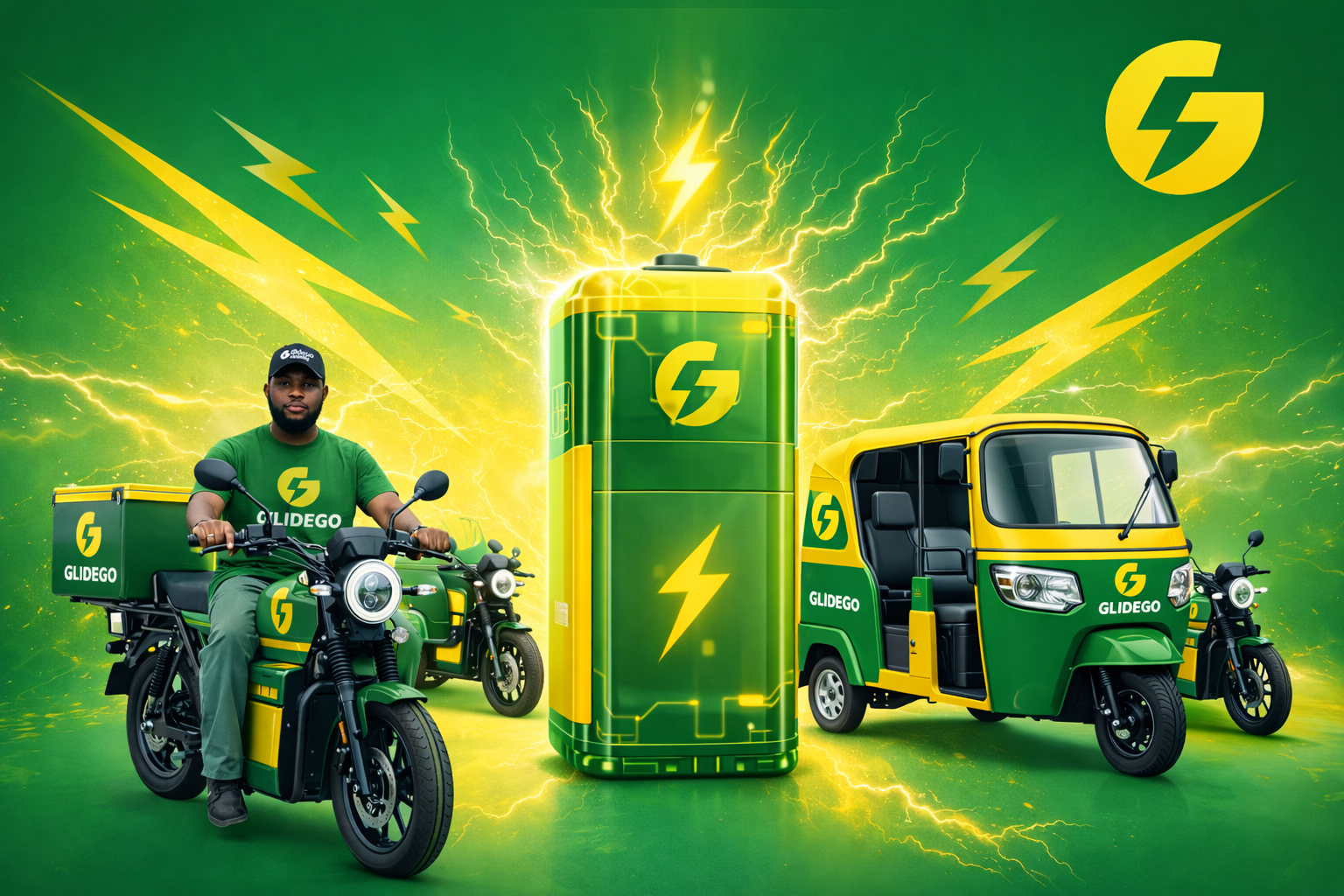 GlideGo Mobility electric vehicle fleet banner